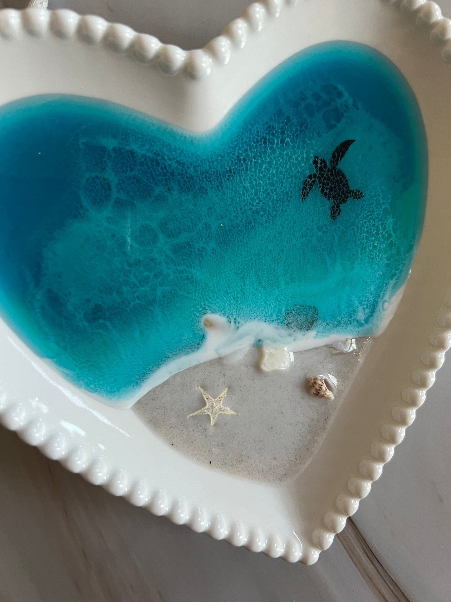 Ceramic Heart Ring Dish