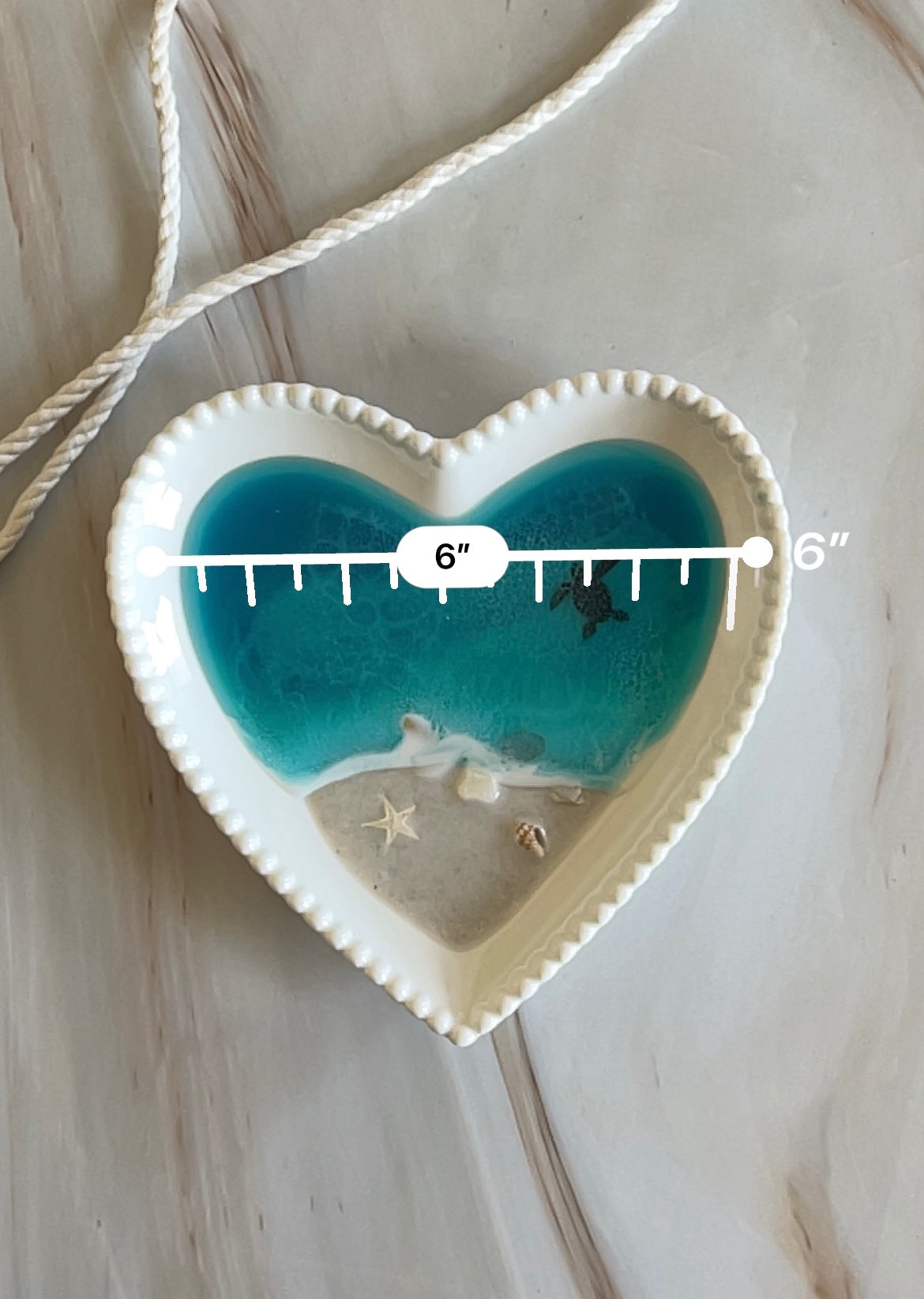 Ceramic Heart Ring Dish