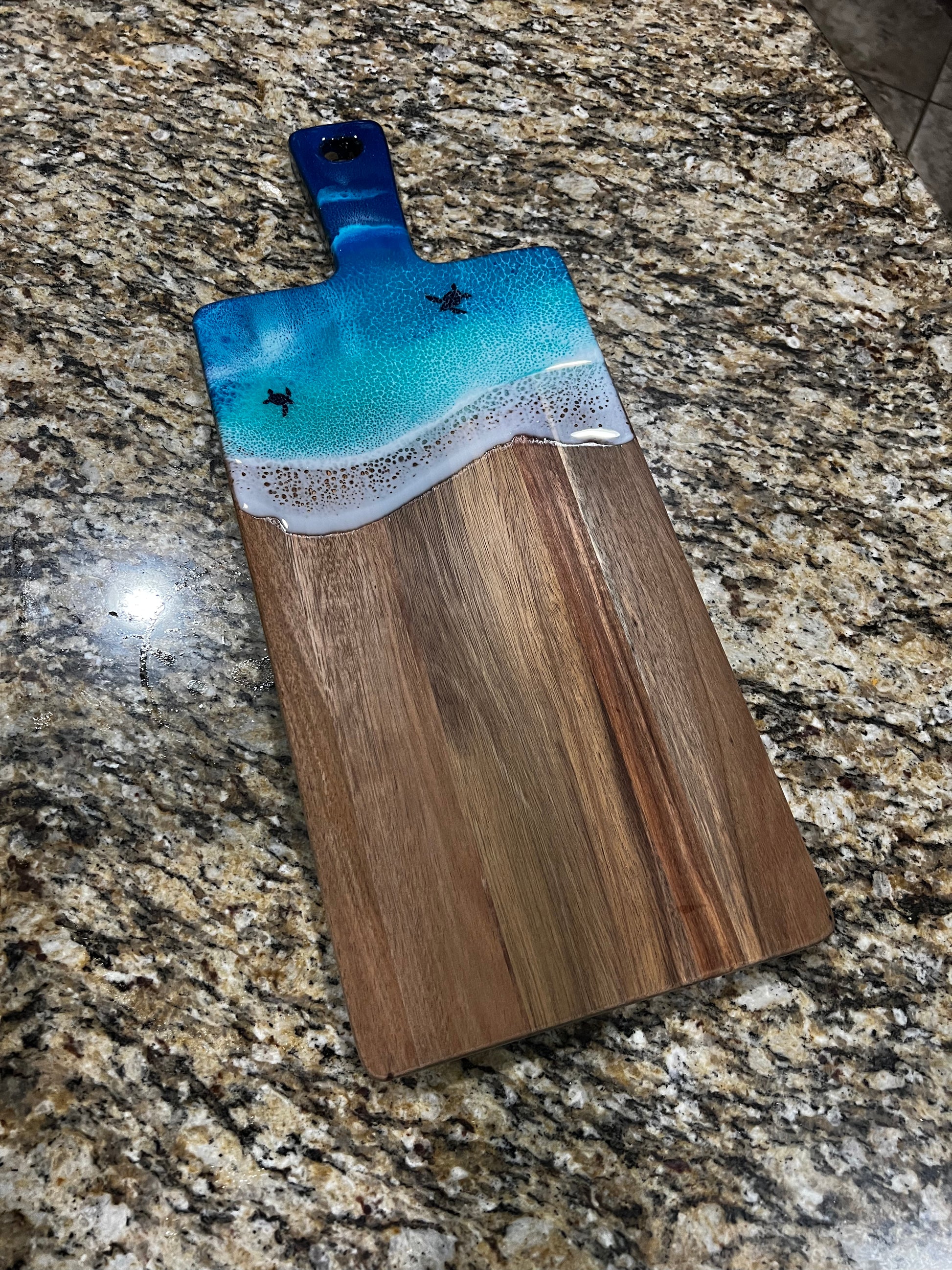 Cutting Boards  Ocean Vibes Acacia Wood Cutting Board 763081O-TAD